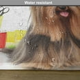 thumbnail image 6 of Ambesonne Yorkie Place Mats Set of 4, Hairstyle Puppy, Standard Size, Dark Brown Multicolor, 6 of 6