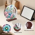 thumbnail image 2 of FLOPESN 2PCS-Butterfly Permanent Calendar DIY Diamond Art Painting Kits Ornaments, Creative Design Diamond Art Wooden Home Decor, Rotatable Desktop Calendar, 2 of 8