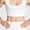 White, variant on Men's Slimming Body Shaper Chest Vest Binder Flat Compression Shirts 3 Rows Clasp Bust Corset Vests Size 2XL Black