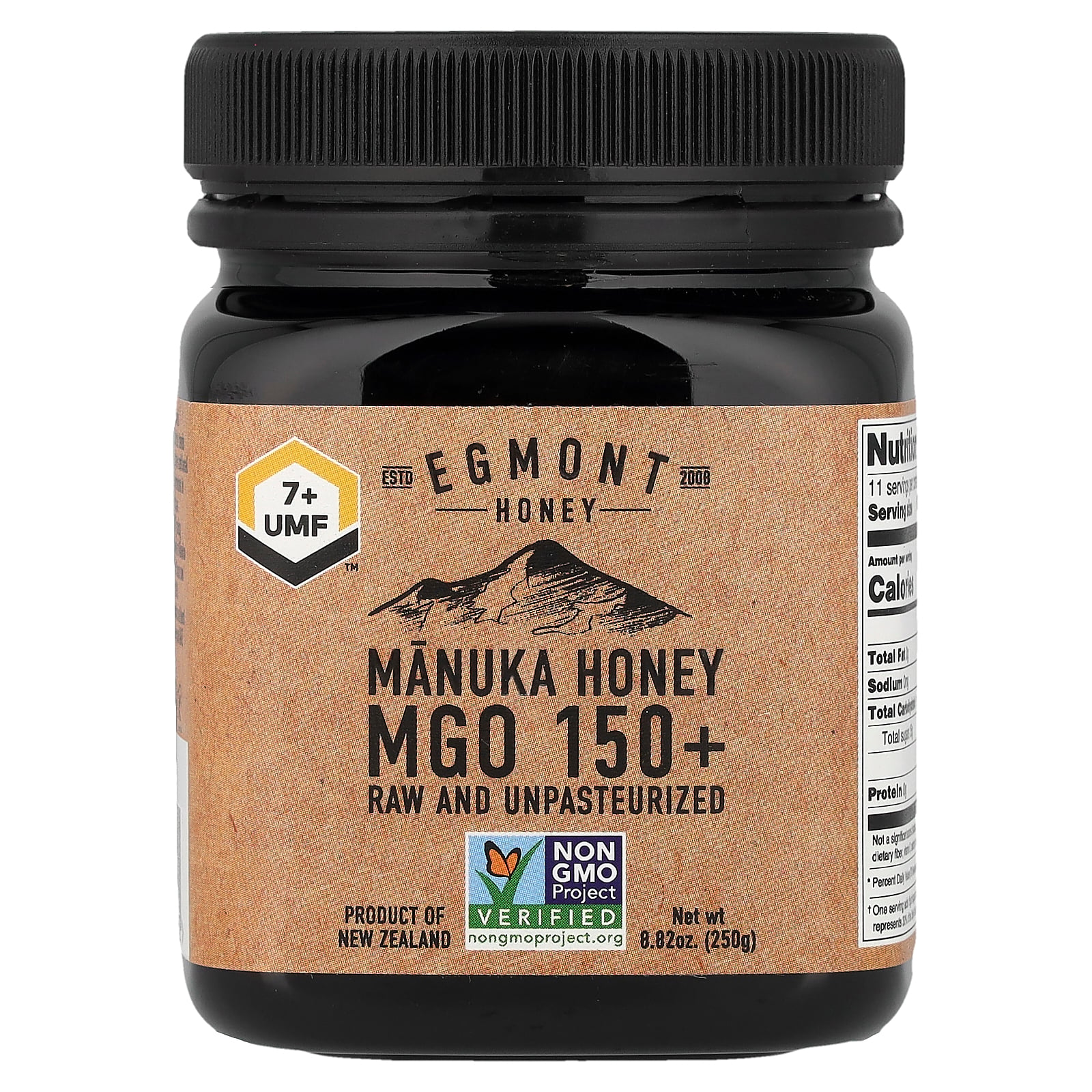 Egmont Honey, Multifloral Manuka Honey, Raw And Unpasteurized, MGO
