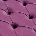 thumbnail image 3 of Zina Purple New Velvet Ottoman, 3 of 5