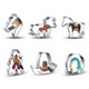 thumbnail image 2 of Cartoon White Horse Cowboy Cake Mold Diy Baking Utensils Cookie Cutting Moulds, 2 of 5