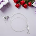 thumbnail image 4 of ETHZZLE 2Pcs Stainless Steel Hanging Wire Rope with Adjustable Hooks for Secure Picture and Lamp Suspension, 4 of 8