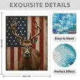 thumbnail image 3 of Diamond Art Kit for Adults, Deer Patriotic Flag Background Diamond Painting for Adults Beginners, 5D DIY Diamond Art Painting Kits, Colorful Diamond Painting Craft for Home Decor 12x16, 3 of 7