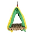 thumbnail image 1 of Parrot Triangle Nest Swing Birds Nest Stand Bars Hanging Playing Tents for Pets Birds, 1 of 5