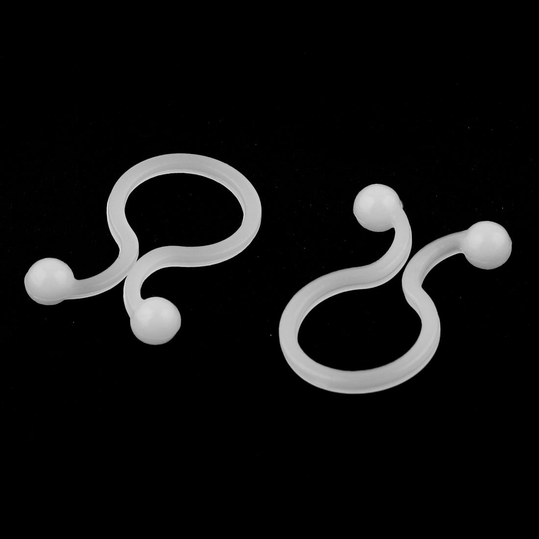 Household Plastic U Shaped Twist Cable Wire Lock Tie Clip 20pcs