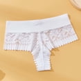 thumbnail image 2 of Kvture Lace Thongs Comfortable Women Lace Soft Thongs Panties No Show Floral Lace Panty Cheeky Soft Briefs for Daily XL, 2 of 3