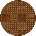 thumbnail image 1 of Ahgly Company Machine Washable Indoor Round Transitional Night Red Area Rugs, 4' Round, 1 of 7