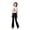 Black, variant on UJNDER Girls High Waist Shark Fit Flared Leggings Soft Full Length Comfy Pants for Cute Everyday Look Flared Leggings,White,13-14 Years