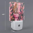 thumbnail image 2 of Pofeuu Cheetah On Toilet Humor Art Print Night Lights Plug into Wall with Dusk-to-Dawn Light Sensor, LED Nightlight for Bathroom, Adult, Hallway-UK, 2 of 7