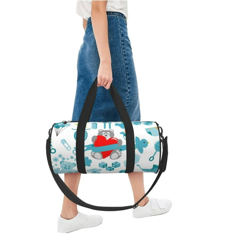 ZICANCN Baby Boy Toddler Unisex Large Duffle Bag for Travel Sports Tote Gym Bag Airplane Weekenders Bags for Women Men
