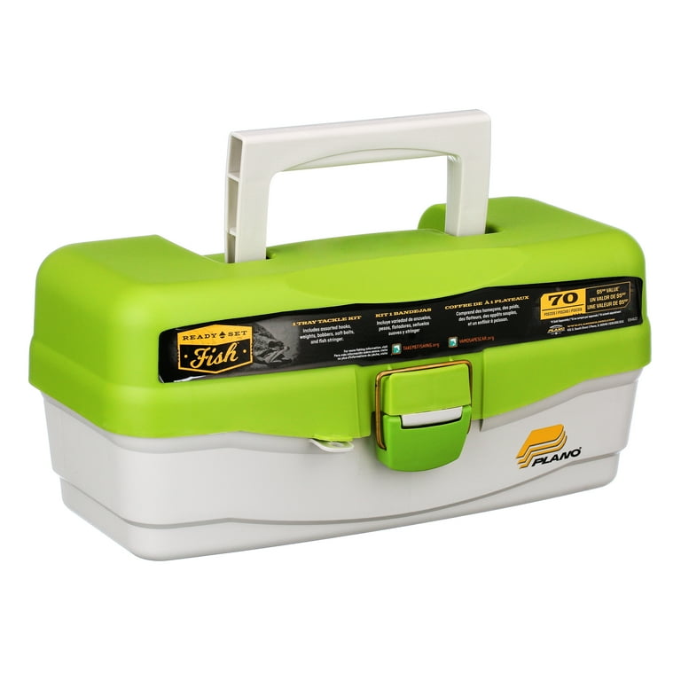 Plano Synergy Ready-Set-Fish One Tray Tackle Box Kit with 70