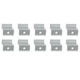 thumbnail image 3 of Bgsha Solar Panel End Clamp , Aluminum Z Brackets for Solar Panels Solar Mounting Brackets Kit for Solar Panel Pv Mounting System Install Accessories 10pcs(Silver), 3 of 10