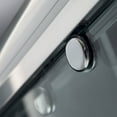 thumbnail image 3 of DreamLine Charisma 34 in. D x 60 in. W x 78 3/4 in. H Frameless Bypass Shower Door in Brushed Nickel and Center Drain Biscuit Base, 3 of 16
