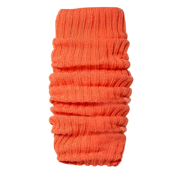 TELOLY Leg Warmer Warm Foot Covers for Women Solid Color Party Thigh High Socks Neon Colored Knitted Leg Warmers