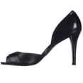 thumbnail image 4 of Womens A35 Leora Peep-Toe D'Orsay Heels - Black, 4 of 6