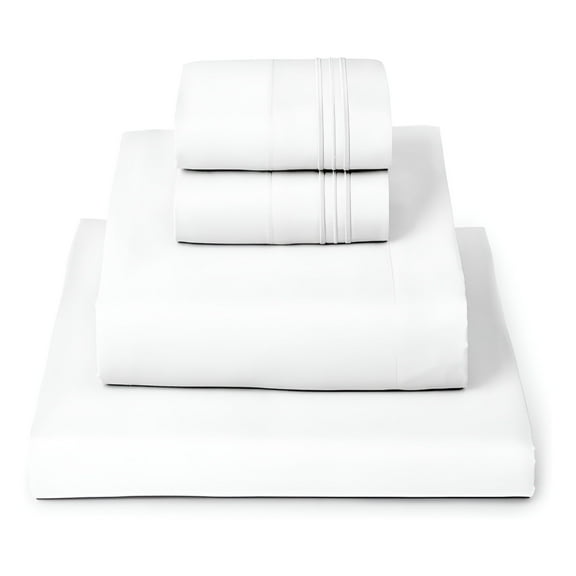 AUQ 1000 Thread Count 100% Egyptian Cotton Quality Sheet Set (Full,White)