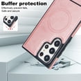 thumbnail image 5 of Allytech Case for Samsung Galaxy S22 Ultra, Hidden Kickstand PU Leather [Compatible with MagSafe] Case, [Anti-Drop & Shockproof] Ultra Slim Retro Protective Case for Women Men - Rosegold, 5 of 8
