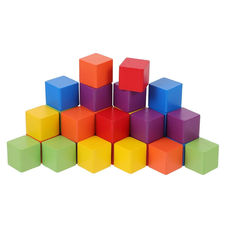 60pcs Colorful Cube Building Blocks Small Building Blocks Early Education Props