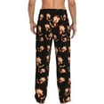 thumbnail image 3 of Happy Monkeys Pattern Men'S Pajama Pants Soft Sleep Lounge Pants Pjs Bottoms With Pockets Small, 3 of 6