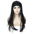 thumbnail image 1 of Aimole Pelucas trenzadas largas Cabello de ganchillo atado a mano Trenzado con diadema Media peluca (1-Negro), 1 of 5