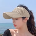 thumbnail image 5 of Jane Wardrobe Ponytail Friendly Headband Sun Visor for Women, Wide Brim Textured, UPF 50+ UV Protection, 1 Piece, One Size, 5 of 5