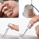 thumbnail image 4 of Dedales de metal para dedos Dedales para dedos Protectores de dedos de metal para costura de bricolaje Protector de dedos (10 piezas), 4 of 5