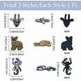 thumbnail image 2 of 3 Styles Rhinestone Beaded Applique Animal Scorpion Dog Cattle Decorative Sew on Embroidery Patches Appliques for DIY Craft Party Dress Costume Jeans Shoes Bag Hat Decor Repair Colorful, 2 of 7