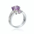 thumbnail image 2 of Gin & Grace 14KT WG Genuine Amethyst and Diamond Accent Ring., 2 of 6