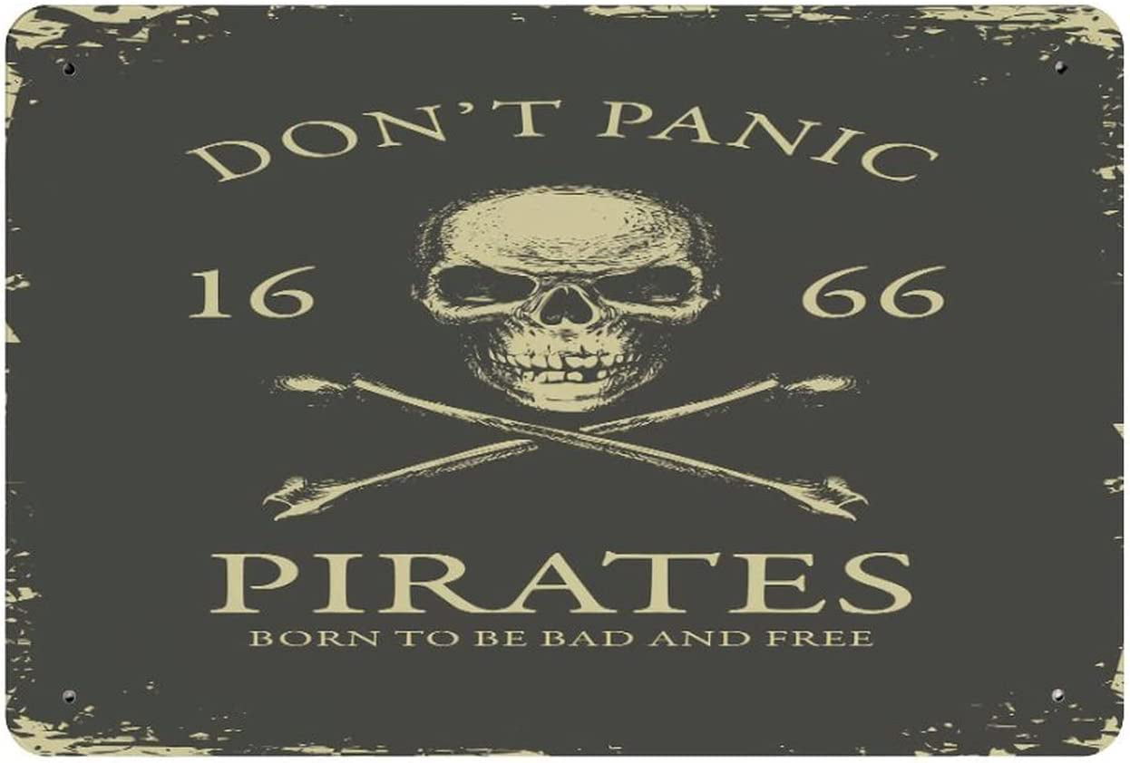 Be Warned SKULL & CROSSBONES Pirates Be Operating in these here Waters. PIRATE DOOR/WALL SIGN 