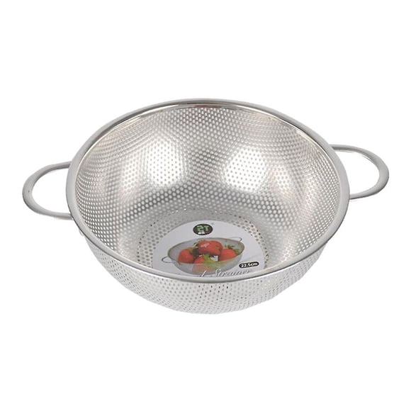 Stainless Steel Kitchen Strainer Fruit Vegetable Drainage Basket 25.5x9.5cm