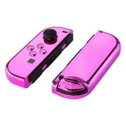 مجموعة أزرار كاملة لحافظة eXtremeRate Chrome Pink البديلة المحمولة لجهاز Nintendo Switch/OLED Joy-Con
