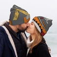 thumbnail image 5 of Lsque I Like Big Digger Pattern Knitted Beanie, Unisex Winter Hat, Knit Hat Winter Beanies Thick Fisherman Beanies Cuffed Plain Skull Caps, 5 of 6
