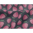 thumbnail image 4 of oneOone Viscose Jersey Gray Fabric Strawberry Fruit Sewing Material Print Fabric By The Yard 60 Inch Wide, 4 of 5