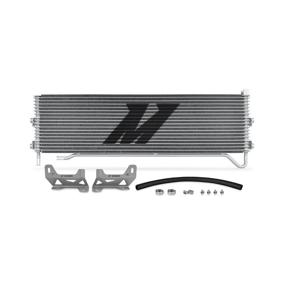 Mishimoto MMTC-F2D-08SL Transmission Cooler Compatible With Ford 6.4 Powerstroke 2008-2010 Silver