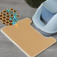 thumbnail image 3 of Kitten Litter Pad Honeycomb Double Layer Litter Trapping Mat Cat Litter Mat, 3 of 10