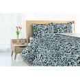 thumbnail image 3 of Ambesonne Fall Themed Down Alternative Quilt Comforter, Line Style Dandelion, Twin XL, Teal Charcoal Grey White, 3 of 5