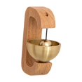 thumbnail image 1 of Timbre de puerta, carillón de viento magnético, adorno comercial, madera, latón, para comerciantes Haya D, 1 of 9