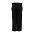 thumbnail image 7 of Sweatpants Women Casual Sweatpants Elastic High Waist Solid Color Fleece Thermal Full Length Winter Lounge Pants Warm Polyester Fabric L Work Pants Women, 7 of 7