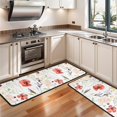 thumbnail image 3 of Kitchen Rugs Sets Of 2,Pioneer Flower Floral Print Pattern Anti Fatigue Kitchen Mat Rugs Non Slip Washable,Decorative Kitchen Floor Mats for Kitchen,Sink,Laundry,17"x47"+17"x47", 3 of 5