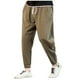 thumbnail image 2 of Pantalones largos para hombre, moda de verano, lisos, informales, con cintura elástica y bolsillos, 2 of 7