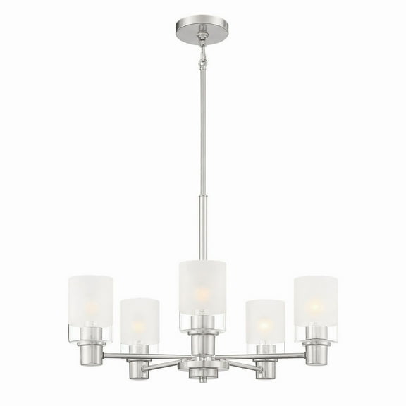 Designers Fountain Cedar Lane 5 Light Brushed Nickel Chandelier, D236M-5CH-BN