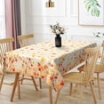 thumbnail image 5 of Tchckioa Fall Leaves Rectangle Tablecloth,Waterproof Stain Resistant Table Cover for Kitchen Outdoor Party Decor,60x84, 5 of 6
