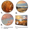 thumbnail image 3 of Designart "And Pastel Countryside Wheat painting IV" Landscapes Floater Framed Wall Art Print, 3 of 7