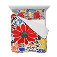 thumbnail image 7 of Spring Floral Twin XL Size Down Alternative Comforter, Lightweight Comforter Quilt Bedding Set with Pillow Shams Watercolor Botanical Flowers Summer All Seasons Bed Comforter Duvet Insert 68"x98", 7 of 7