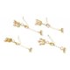 thumbnail image 5 of Cadena dorada y 6 anillos, joyería DIY, colgantes, , regalos, decoración, 5cm dorado jinwen Cadena de collar de cuentas de joyería, 5 of 8