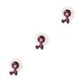 thumbnail image 4 of Inteprter Hogar Ba?o Soporte de Pared Cepillo Giratorio Succión Estante violeta 3piezas, 4 of 6