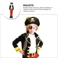 thumbnail image 5 of KAKOWELY 1 juego de disfraz de pirata para niños, sombrero de pirata, disfraz de mascarada de Halloween, talla L, 5 of 5