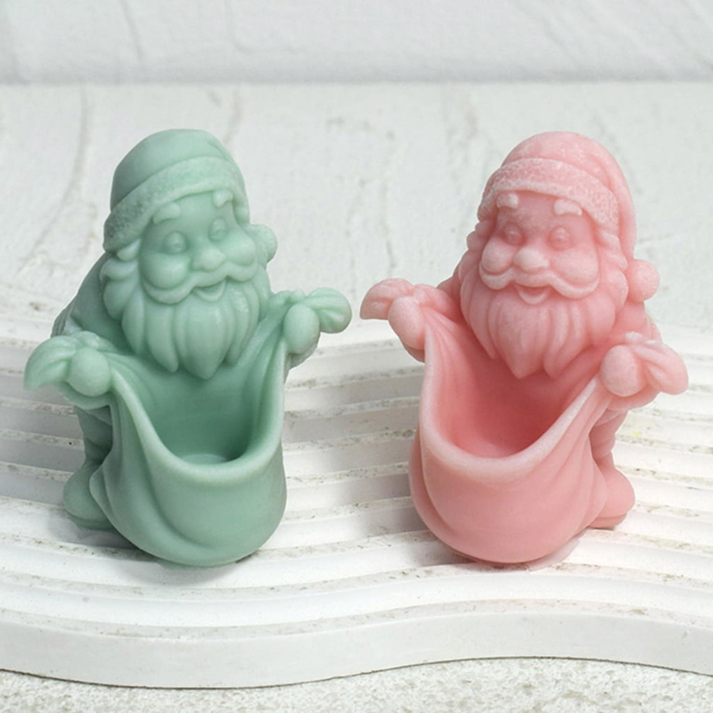 Santa Figurine Silicone Candle Molds for Epoxy Resin Santa Figurine Silicone Candle Molds for Handmade Candle Soap