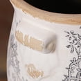 thumbnail image 4 of 6.68in. Tuscan Planter & Room and Home Decor, Decorative Vase, Indoor/Outdoor Ceramic Plant Pot, Drainage Hole, Vintage Grey, 4 of 14